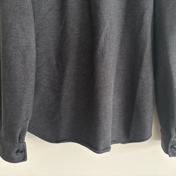 Relwen Charcoal Grey Cotton - Blend Shirt Jacket/ Overshirt/ Shacket - Medium - Picture 10 of 13